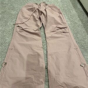Pink cargo pants